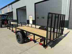 2027 DOWN 2 EARTH 76" X 14' UTILITY TRAILER 